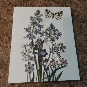 Wall art butterfly botanical